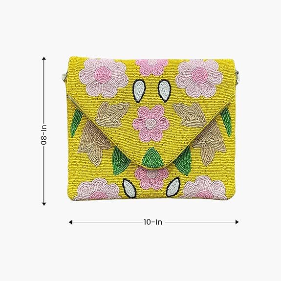 Women Ethnic Embellished Handmade Boho Bag (Flower Bloom)