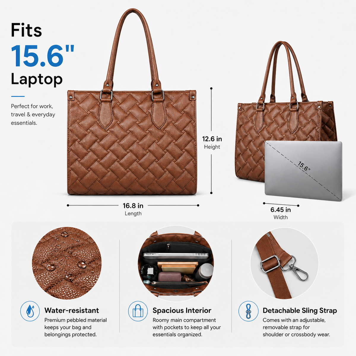 Maresse Office Laptop Tote Bag for Women