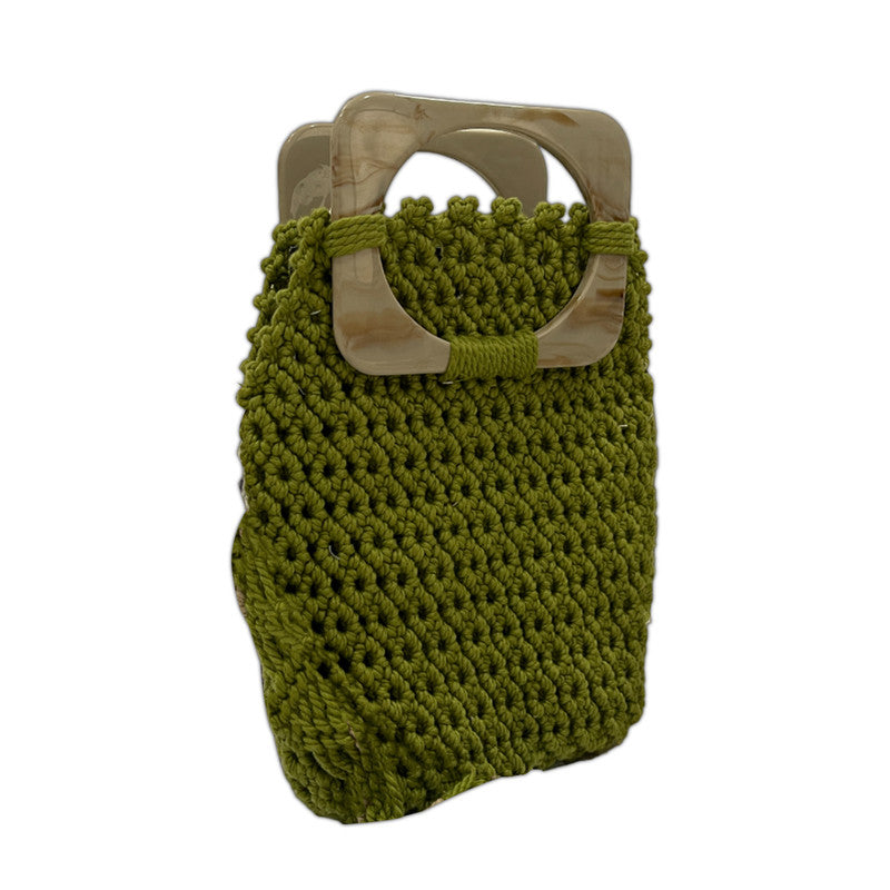 Luxurious Macrame Purse with Natural Cotton Rope Strap (Luxolive)