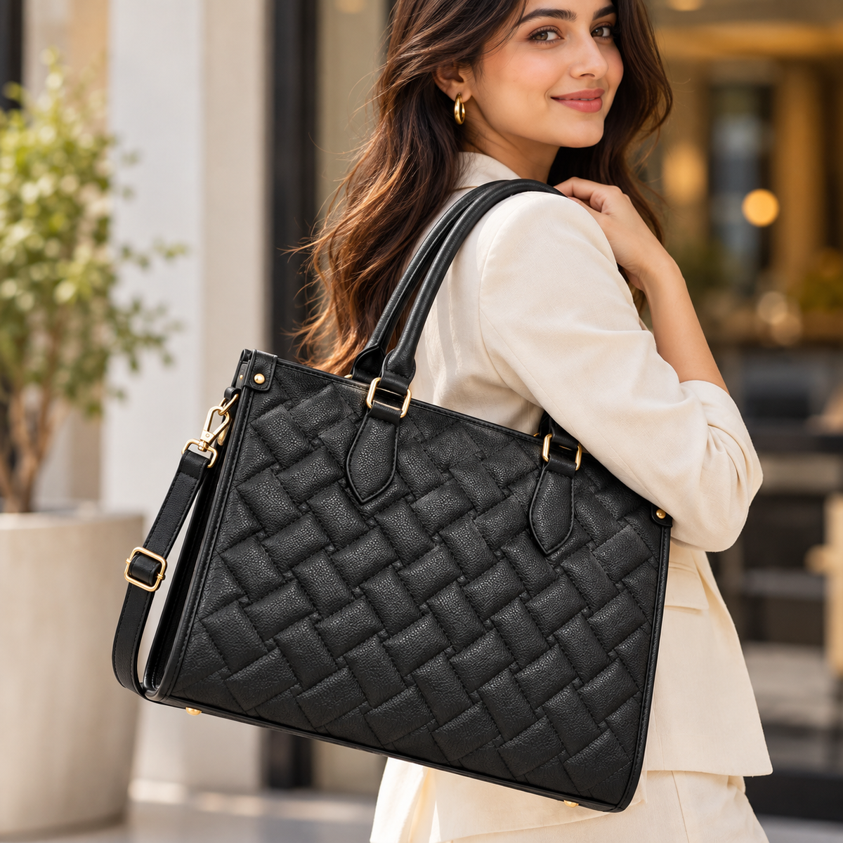 Maresse Faux Leather 2 Tote Bags for Women + FREE Hobo Bag