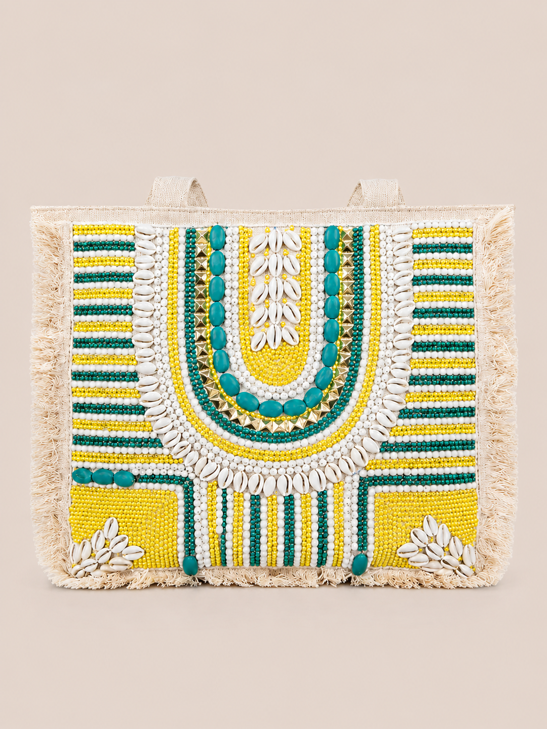 Hancrafted Bohemian Jute Tote Bag for Women (Nirvaan)