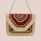 Women Ethnic Embellished Handmade Designer Red Boho Bag