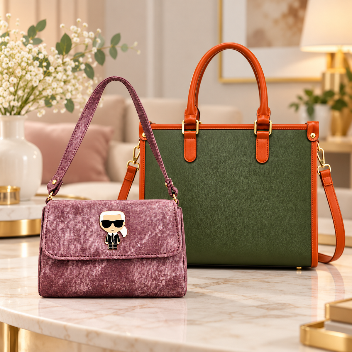 Maresse Green Tote & Sling Bag Combo for Women | Everyday Style Duo