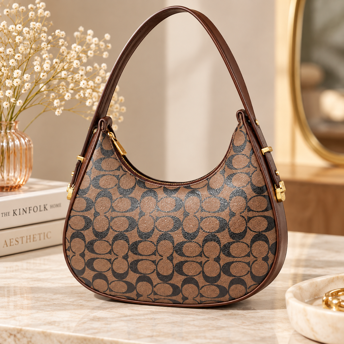 Maresse Hobo Shoulder Bag for Women | Printed Faux Leather