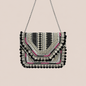 Women Ethnic Embellished Handmade Boho Bag (Midnight Black)