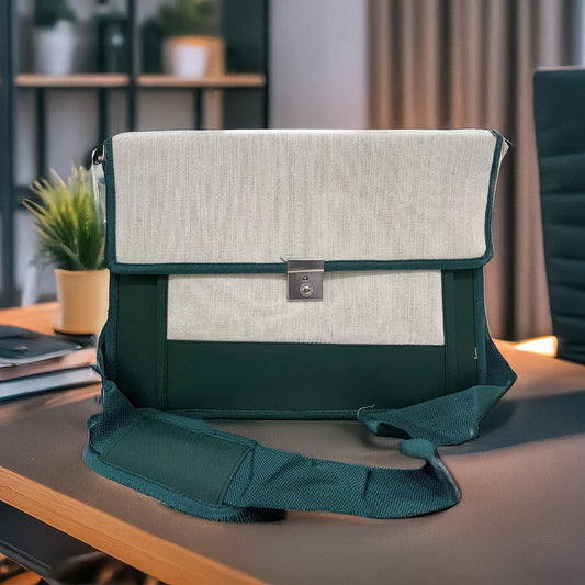 Maresse Green Artistic Laptop Bag for Men & Women