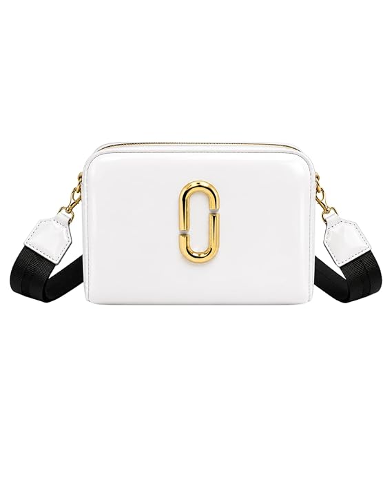 Maresse Shining Box Broad Strap Crossbody Bag Metallic Gold