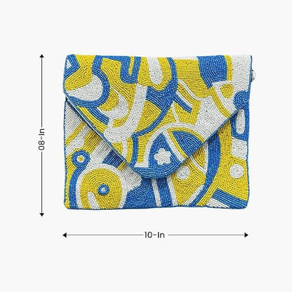 Women Ethnic Embellished Handmade Boho Bag (Golden Gaze)