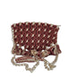 Handcrafted Maroon Macrame Bag with Chain(DuneChain)