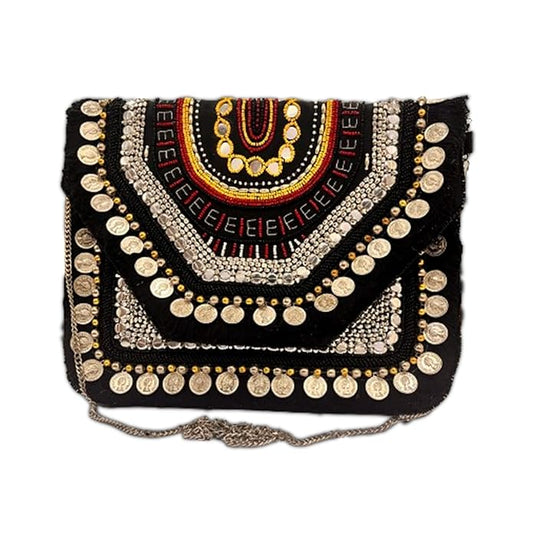 Women Ethnic Handmade Designer Boho Bag for Women (Dusk)