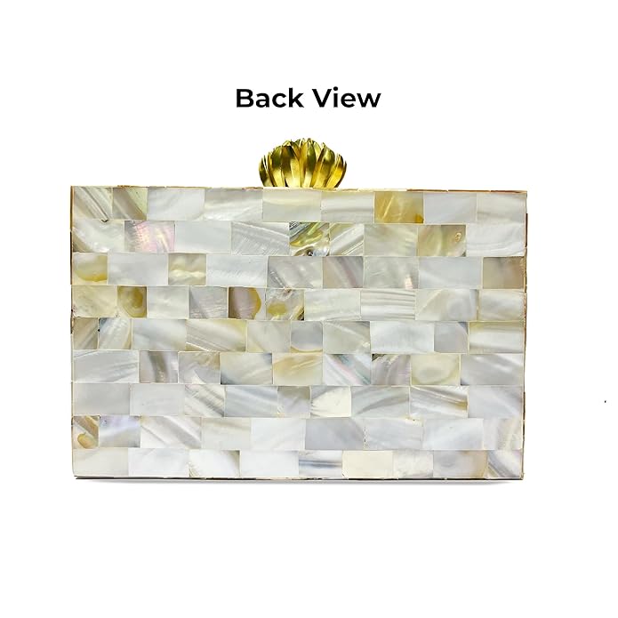 Luxurious Mother of Pearl Designer Clutch for Women