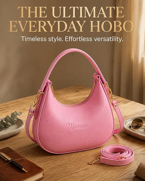 Maresse Faux Leather 2 Tote Bags for Women + FREE Hobo Bag