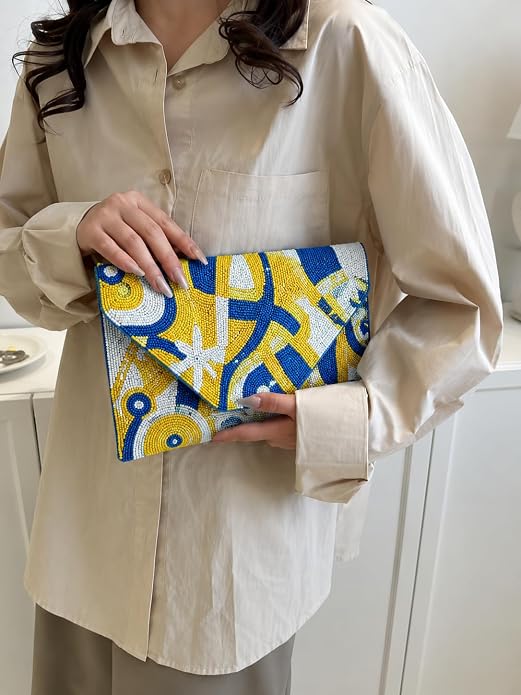 Women Ethnic Embellished Handmade Boho Bag (Golden Gaze)
