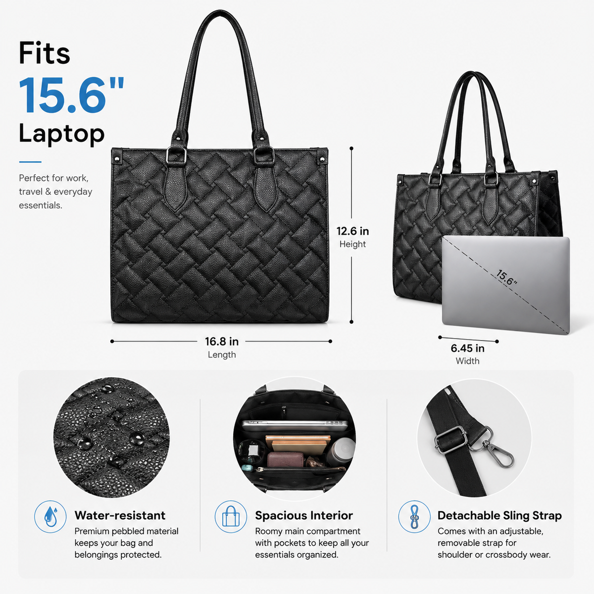 Maresse Office Laptop Tote Bag for Women