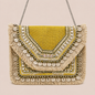 Women Ethnic Embellished Handmade Designer Mustard Boho Bag