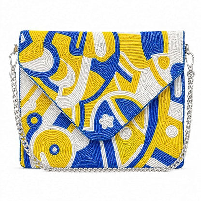 Women Ethnic Embellished Handmade Boho Bag (Golden Gaze)