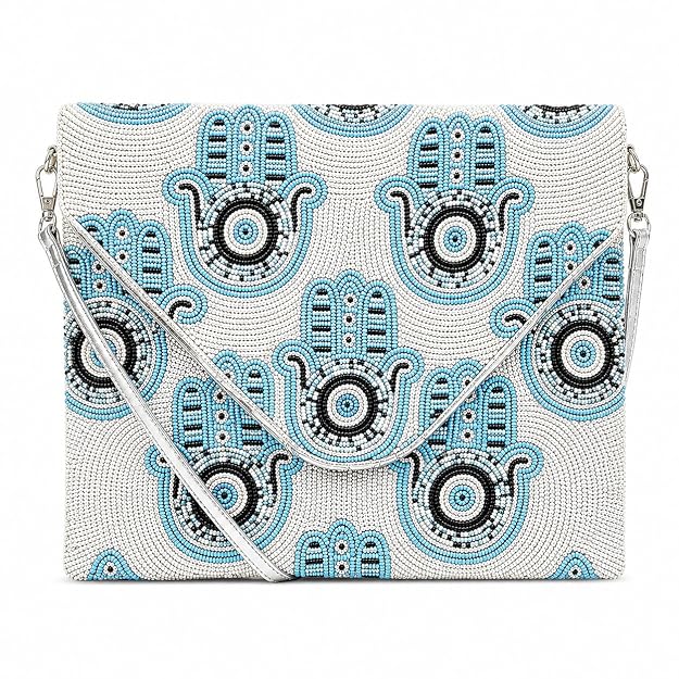 Women Ethnic Embellished Handmade Boho Bag (Evil Eye)