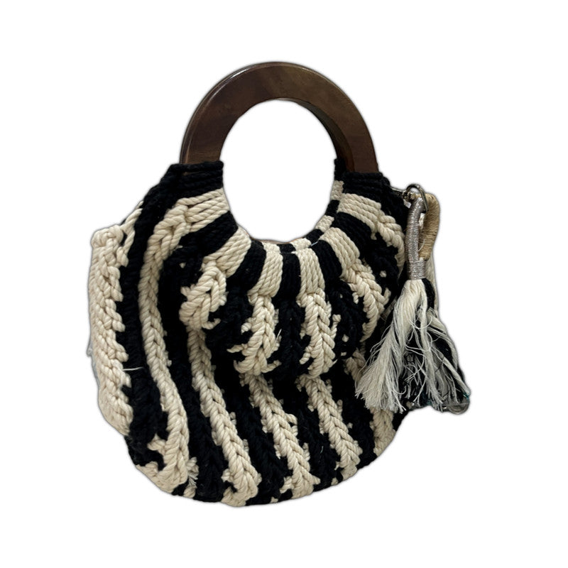 Handcrafted Macrame Stylish Purse for Women (ShadeBlend)