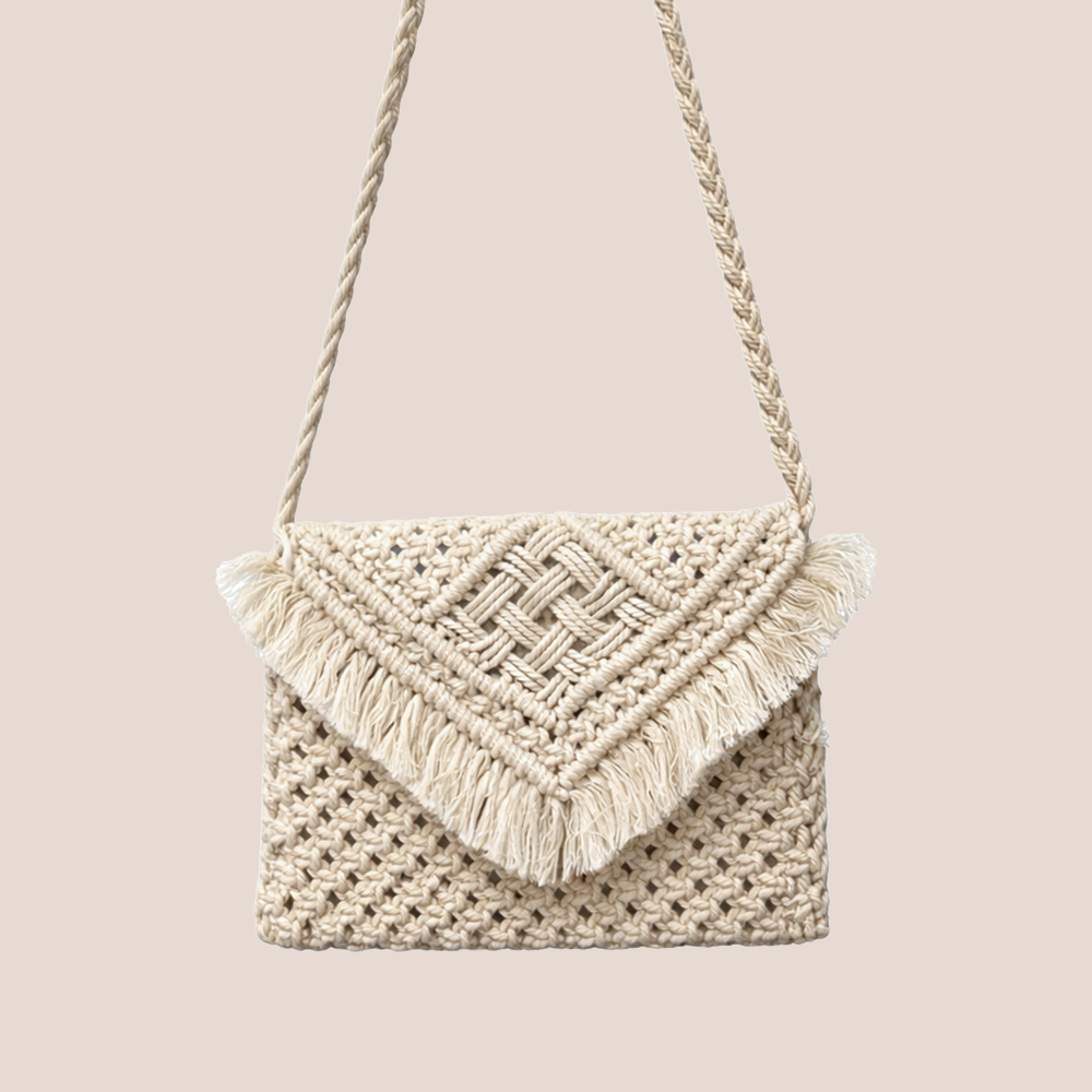 Hancrafted Stylish Macrame purse for Women (Rhapsody)