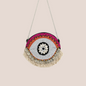 Handcrafted Evil Eye Beaded Crossbody Orange Boho Bag