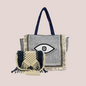 Handcrafted Boho Chic Combo- Maresse Evil Eye Boho Tote & Macrame Sling Bag