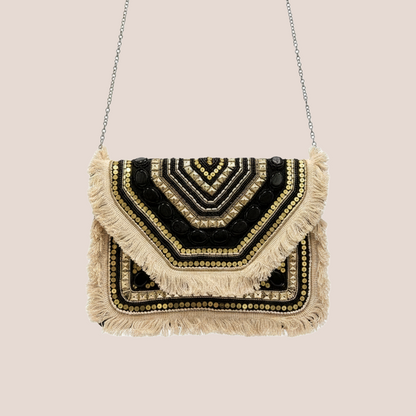 Handmade Ethnic Boho Bag (Midnight Marble)