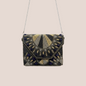 Women Ethnic Embellished Designer Boho Bag (Luxe Black & Gold)