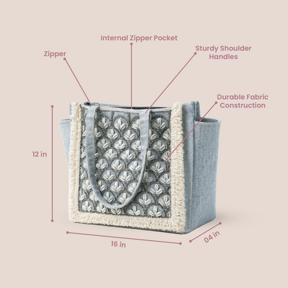 Combo Bags for Women- Spacious Tote + Stylish Crochet Sling Bag