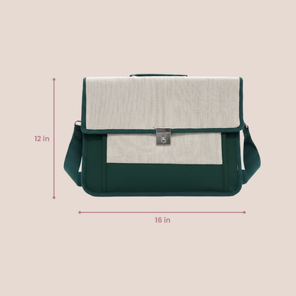 Maresse Green Artistic Laptop Bag for Men & Women