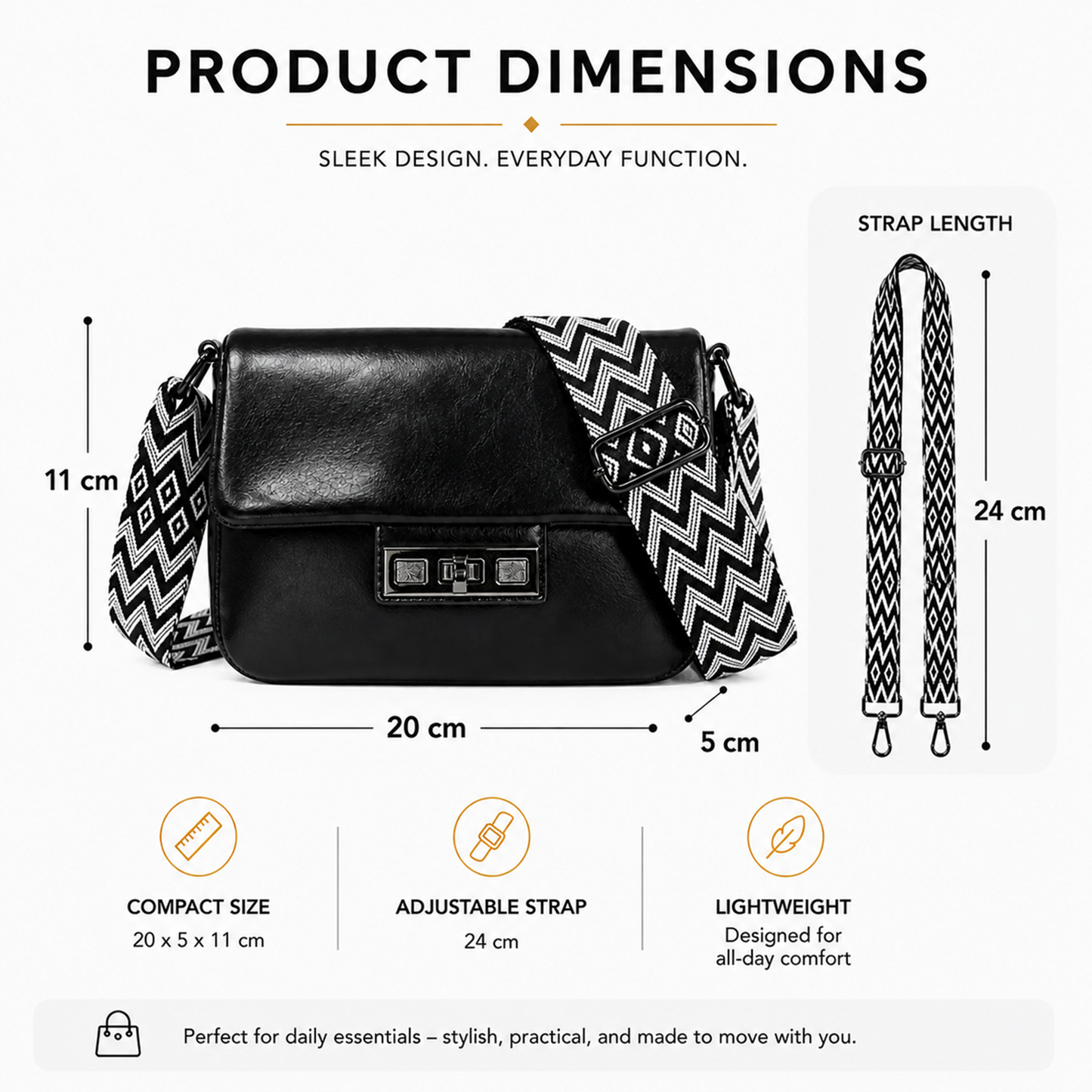 Luxe Crossbody Handbag
