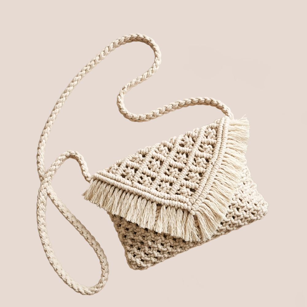 Stylish Combo Pack- Evil Eye Tote & Macrame Sling Set
