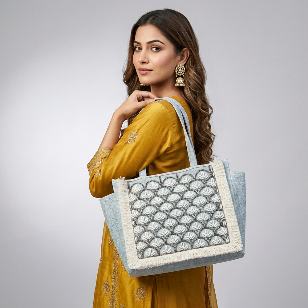 Combo Bags for Women- Spacious Tote + Stylish Crochet Sling Bag