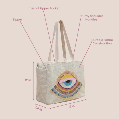 Maresse Mystic Eye Duo Bag – Tote with Mini Sling