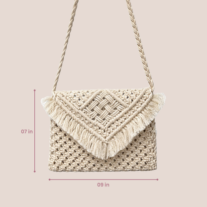 Hancrafted Stylish Macrame purse for Women (Rhapsody)