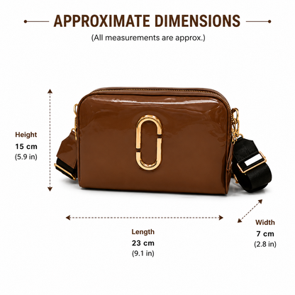 Maresse Shining Box Broad Strap Crossbody Bag