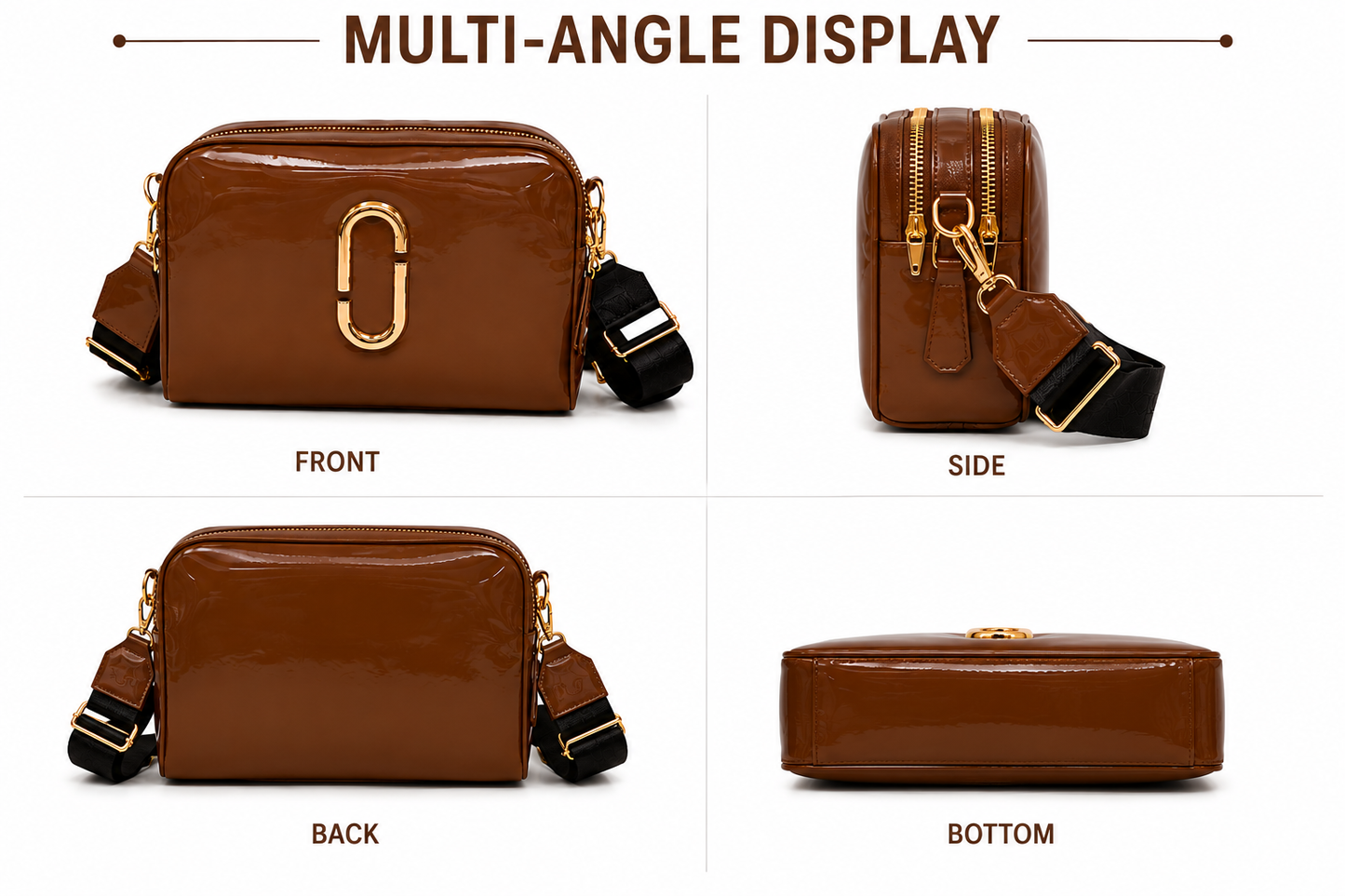 Maresse Shining Box Broad Strap Crossbody Bag