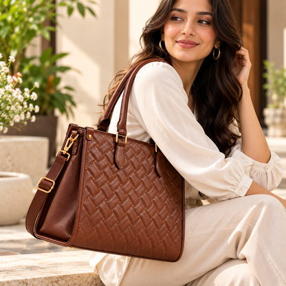 Maresse Faux Leather 2 Tote Bags for Women + FREE Hobo Bag