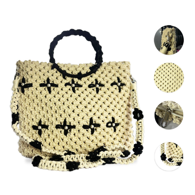 Handmade Macrame Tote Bag for Women (Macrelia)