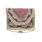 Women Ethnic Embellished Handmade Designer Boho Bag (Blush Pink)