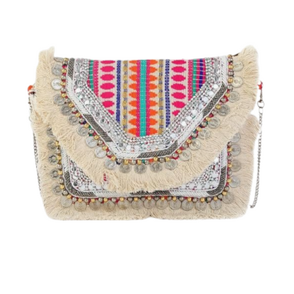 Women Ethnic Embellished Handmade Designer Boho Bag (Dreamcatcher)