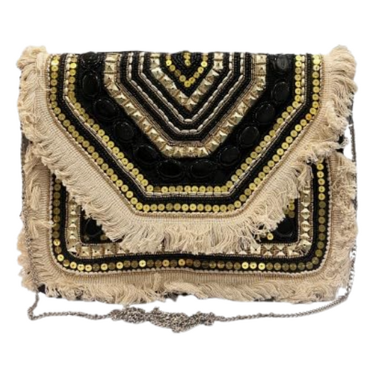 Women Ethnic Handmade Designer Boho Bag for women (Midnight Marble)