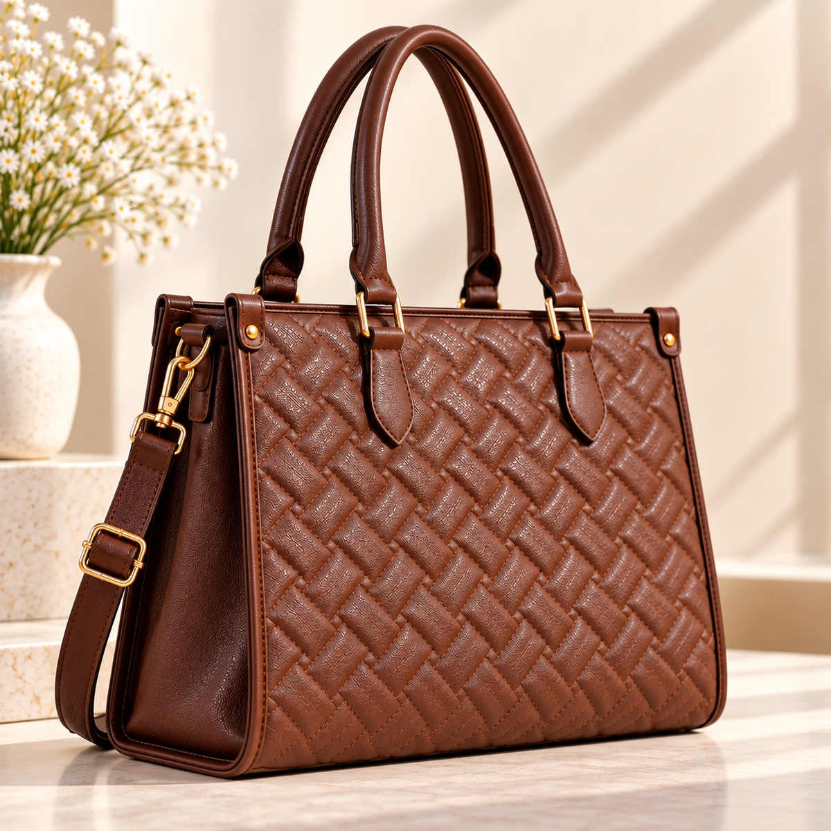 Maresse Faux Leather 2 Tote Bags for Women + FREE Hobo Bag