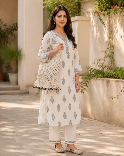 Handmade Macrame Tote Bag for Women (Knotara)