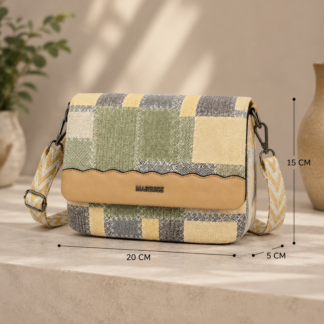 Maresse Faux Leather Crossbody Bag for Women