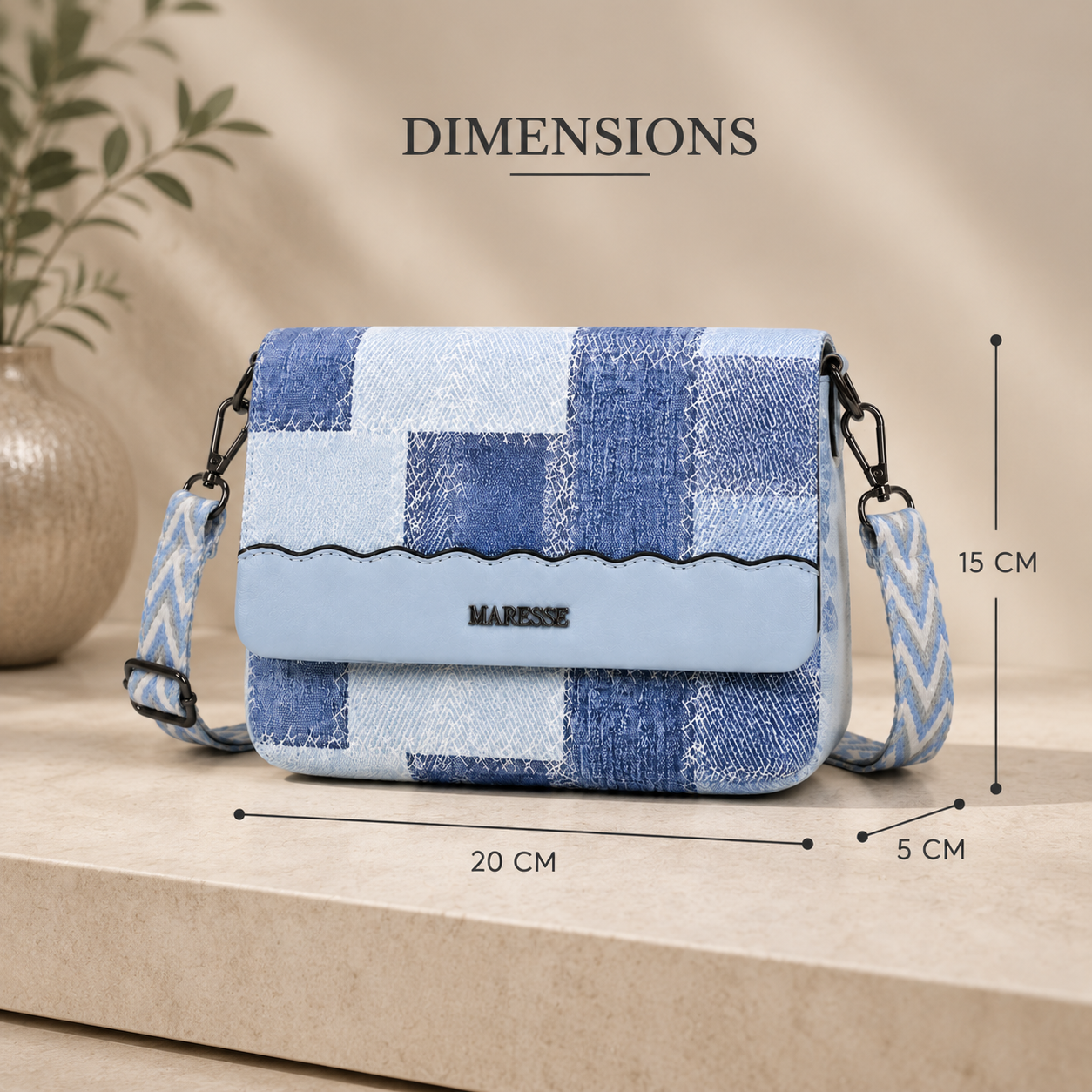 Maresse Faux Leather Crossbody Bag for Women