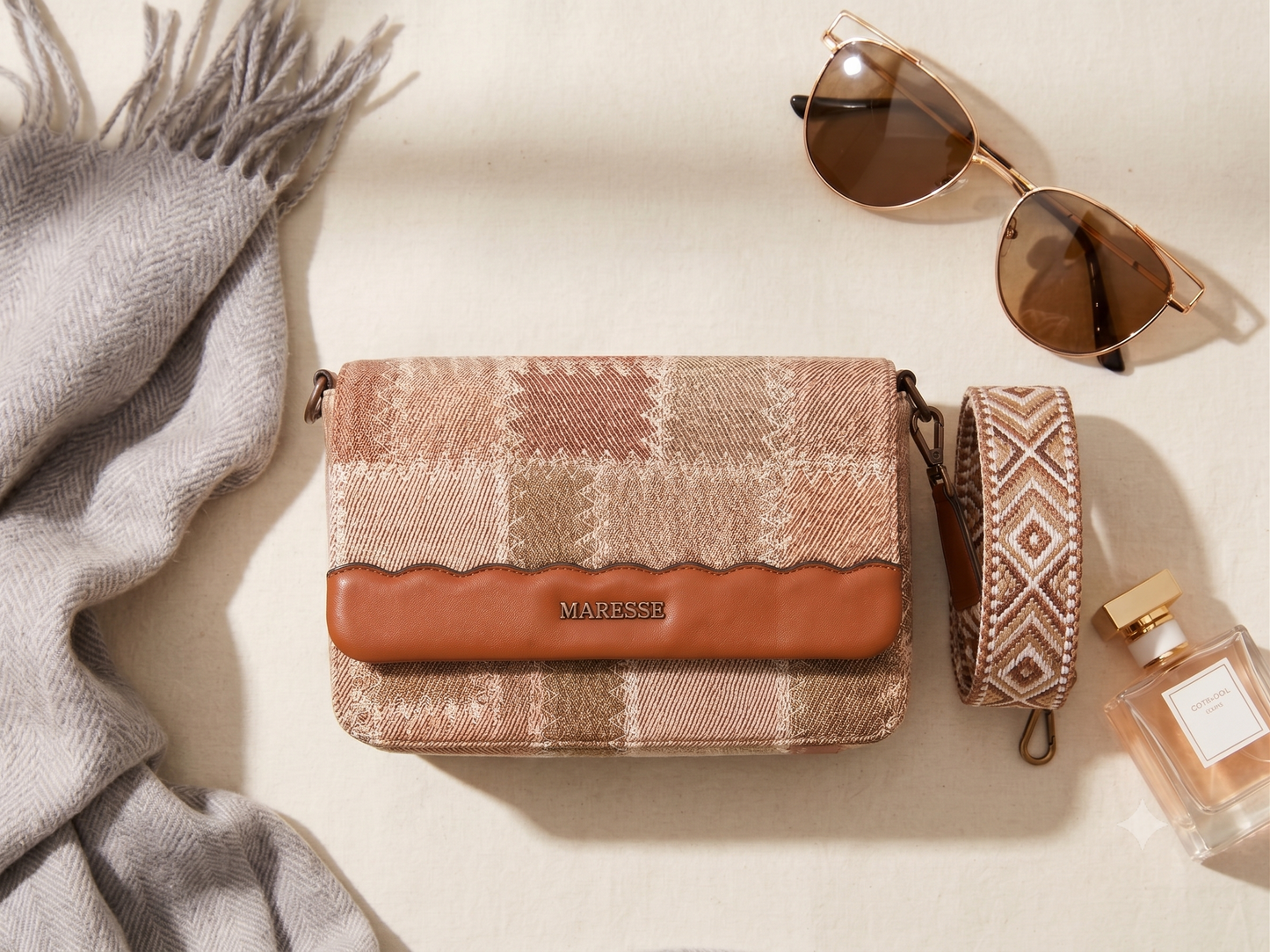 Maresse Faux Leather Crossbody Bag for Women