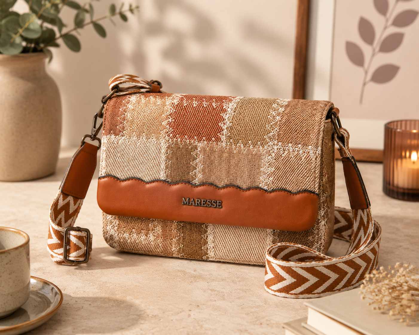 Maresse Faux Leather Crossbody Bag for Women