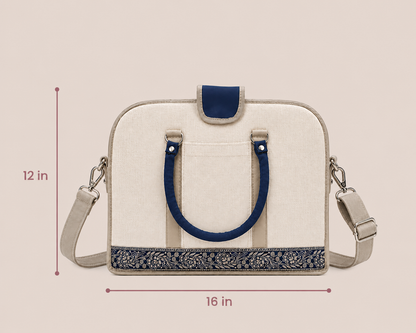 Stylish Blue Laptop Bag for Men and Women