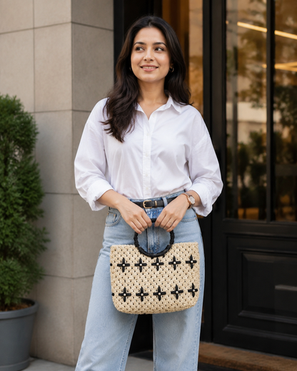 Handmade Macrame Tote Bag for Women (Macrelia)
