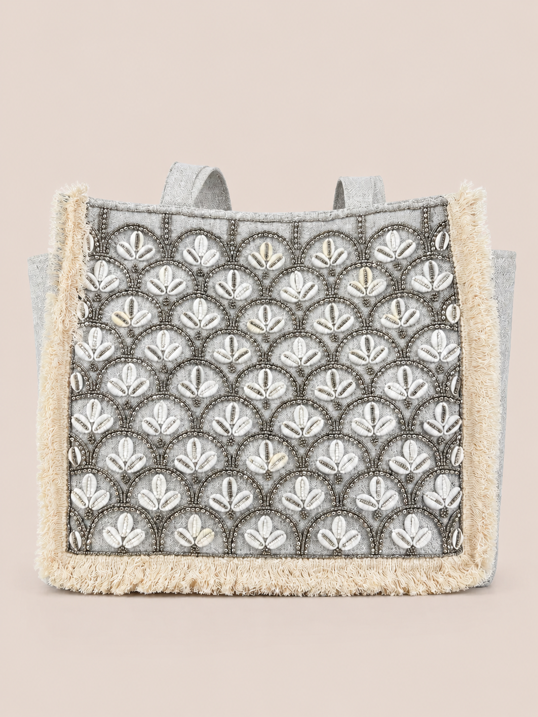 Bohemian Kaudi Embroidered Tote Bag for Women (Misty)